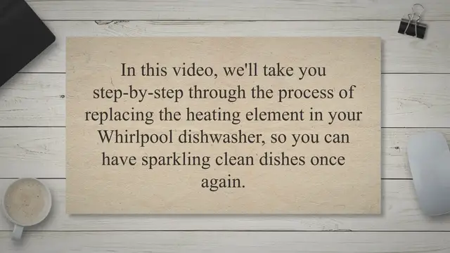 'Video thumbnail for How To Replace The Heating Element In Whirlpool Dishwasher?'