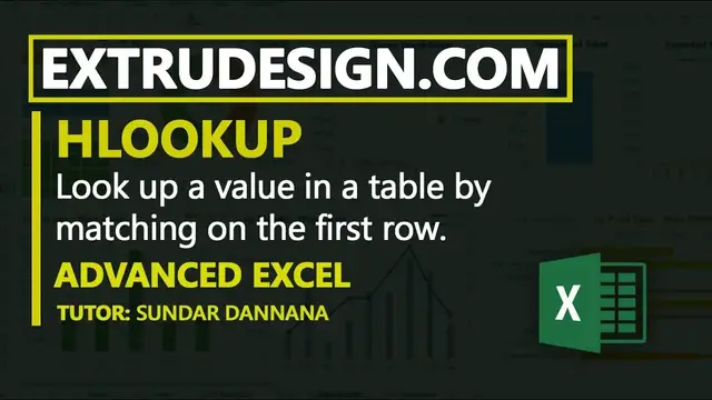 Video thumbnail for How to use Hlookup and Match function combo in Excel?