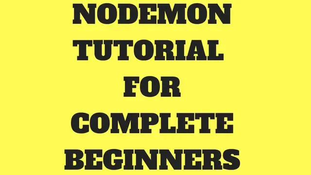 Video thumbnail for Nodemon Tutorial for Beginners | Installing Nodemon in NodeJS | Running a simple Program