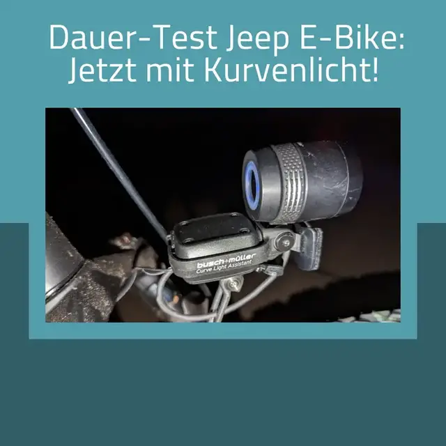 Video thumbnail for Dauer-Test Jeep E-Bike: Jetzt mit Kurvenlicht!