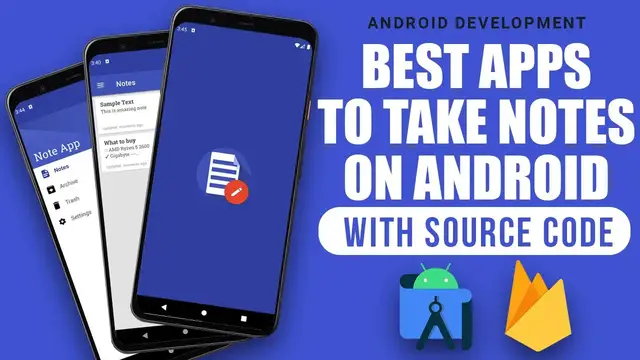 Video thumbnail for Best Apps To Take Notes On Android with Source Code (Free Download)