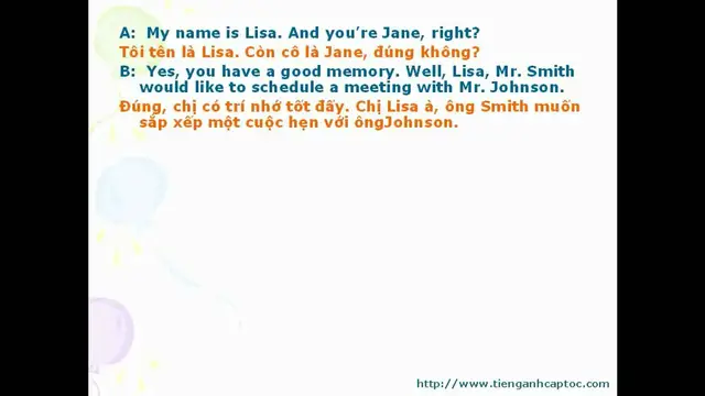 Video thumbnail for English For Office Staffs Unit 07 Dialogue 002
