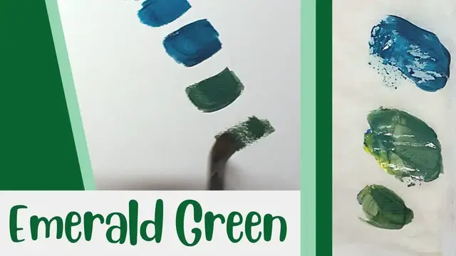 'Video thumbnail for How To Make Emerald Green Acrylic Paint With Primary Colors'