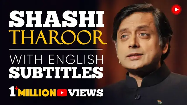 Video thumbnail for ENGLISH SPEECH | SHASHI THAROOR: Britain owes reparations to India (English Subtitles)