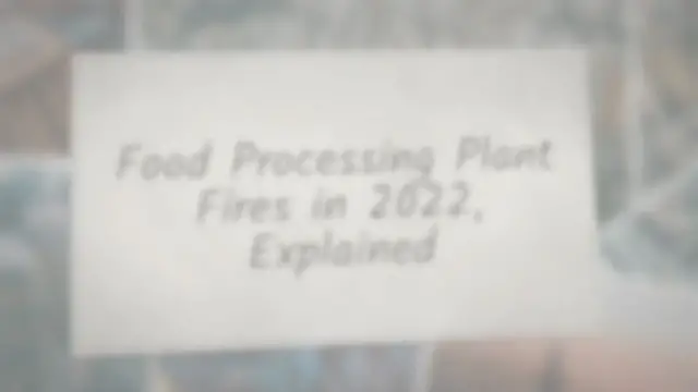 Video thumbnail for Food Processing Plant Fires in 2022, Explained