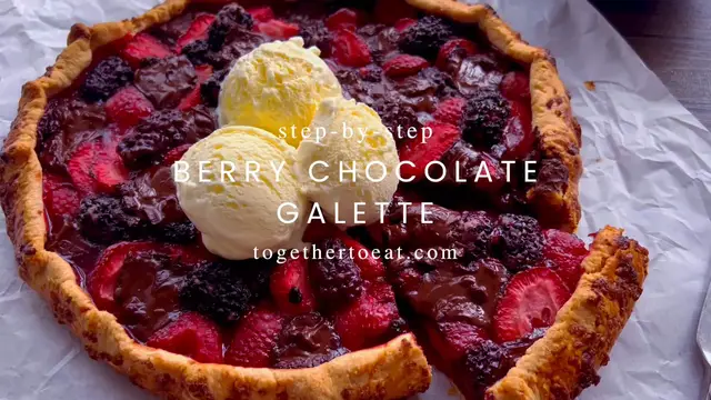 Video thumbnail for Berry Chocolate Galette
