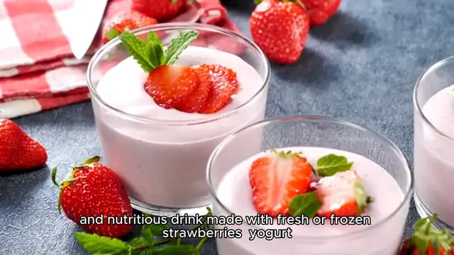Video thumbnail for strawberry smoothie recipe