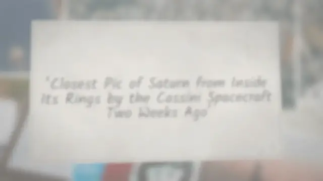 Video thumbnail for ‘Closest Pic of Saturn from Inside Its Rings by the Cassini Spacecraft Two Weeks Ago’