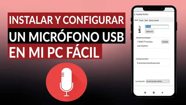 Video thumbnail for Cómo instalar y configurar un MICRÓFONO USB a mi PC fácilmente