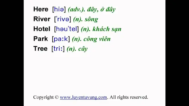 Video thumbnail for Learn English Vocabulary - Grade 6 - Unit 06 - Lesson 01