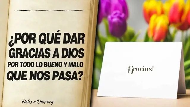 Video thumbnail for 🙏 ¿Por qué dar Gracias a Dios POR TODO LO BUENO Y LO MALO que nos Pasa? 📖