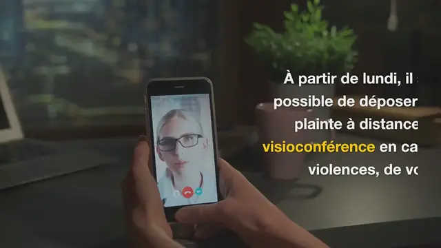 Video thumbnail for Généralisation des plaintes en visio à partir de lundi