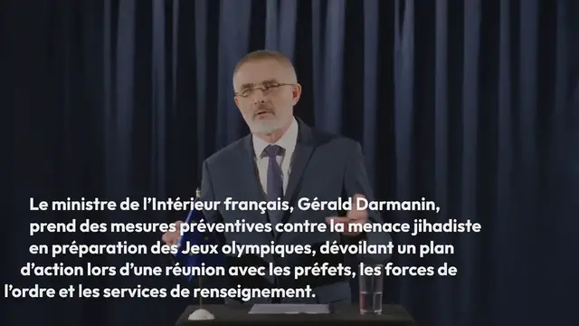 Video thumbnail for Renforcement de la sécurité pour les Jeux Olympiques : Gérald Darmanin dévoile un plan anti-jihadiste