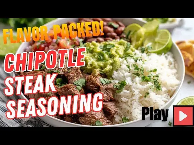 Video thumbnail for Chipotle Steak Seasoning: 5 Easy Steps to Bold and Flavorful Grilling