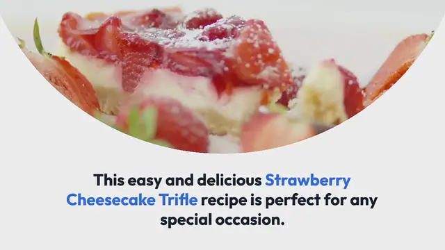 Video thumbnail for Strawberry Cheesecake Trifle