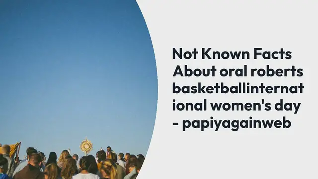 Video thumbnail for Not Known Facts About oral roberts baske