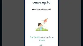 Video thumbnail for "Come up to" meaning | Common English Idioms #shorts