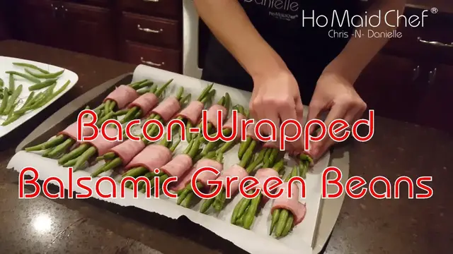 Video thumbnail for Bacon-Wrapped Balsamic Green Beans | Dining In With Danielle