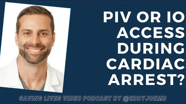 Video thumbnail for Peripheral Intravenous (IV) vs.  Intraosseous (IO) Access in Cardiac Arrest #shorts