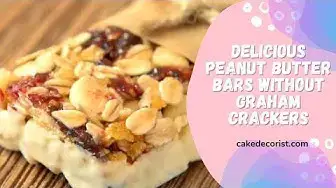 Video thumbnail for Delicious Peanut Butter Bars Without Graham Crackers