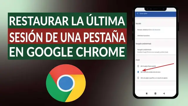 Video thumbnail for Cómo restaurar la última sesión de páginas abiertas en GOOGLE CHROME