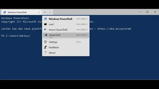Video thumbnail for Das neuen Windows Terminal im Überblick