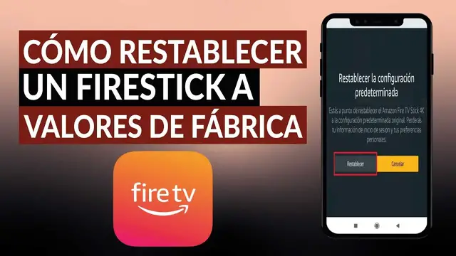 Video thumbnail for Cómo restablecer un FIRESTICK a valores de fábrica desde una computadora