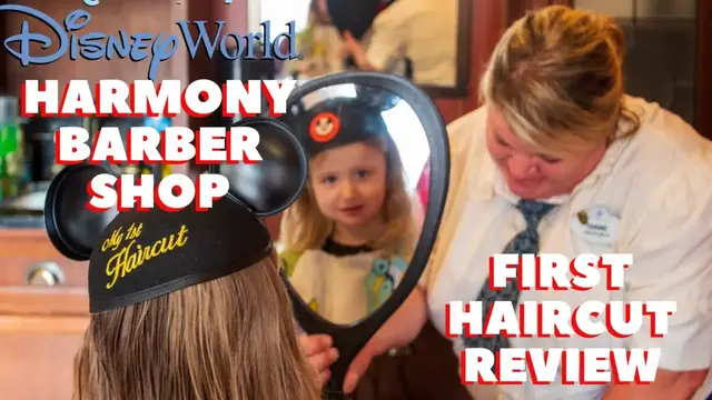 'Video thumbnail for Harmony Barber Shop First Haircut at Disney World'