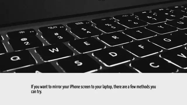 Video thumbnail for How To Mirror Iphone To Laptop