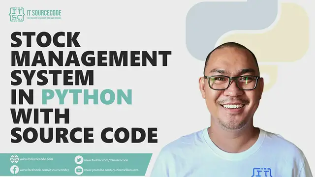 Video thumbnail for Stock Management System in Python with Source Code | Free Python Projects with Source Code