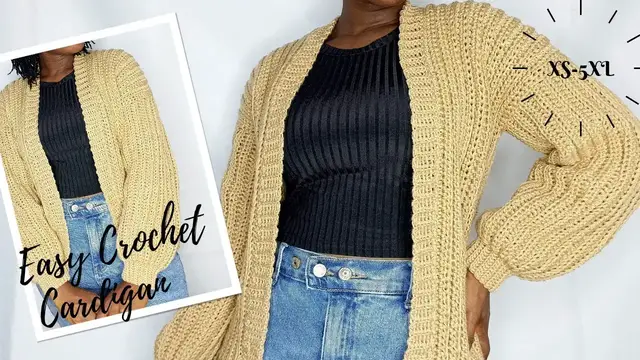 Video thumbnail for A Crochet Cardigan That Fits All Sizes & Body Types
