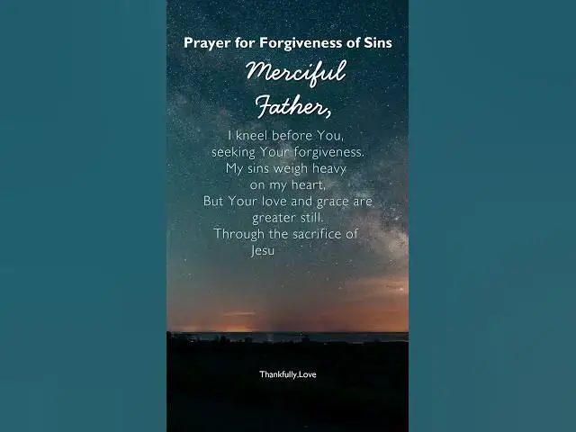 Video thumbnail for Prayer for Forgiveness of Sins