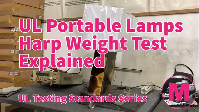 Video thumbnail for UL Portable Lamps Harp Weight Test Explained
