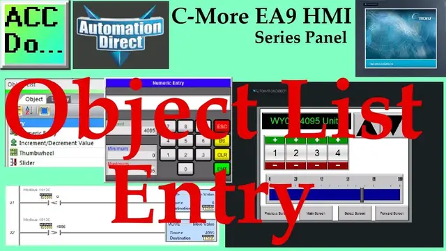 Video thumbnail for C-More EA9 HMI Series Panel Object List Entry