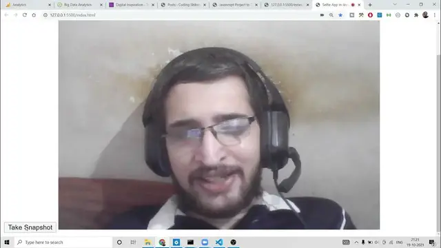 Video thumbnail for Javascript WebRTC Project to Take Image From Webcam and Download it Using Canvas to Blob Method