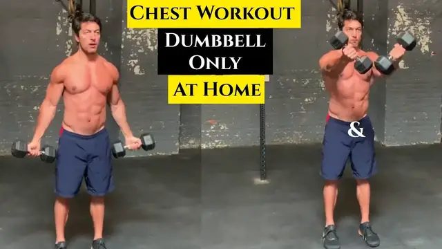 Video thumbnail for Best Chest Workout With Dumbbells at Home | Must Try