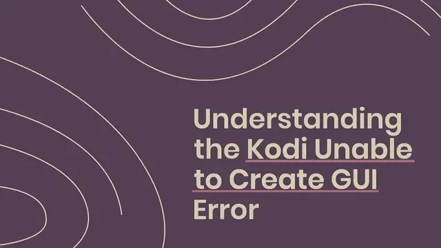 Video thumbnail for How to Fix Kodi Error Unable to Create GUI