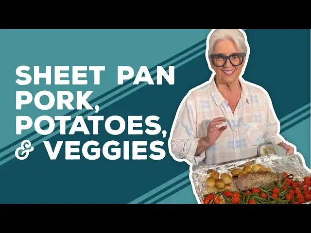 Video thumbnail for Love & Best Dishes: Sheet Pan Pork, Potatoes, and Vegetables Dinner Recipe