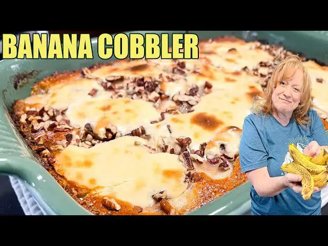Video thumbnail for BANANA COBBLER A Dessert Day Delight