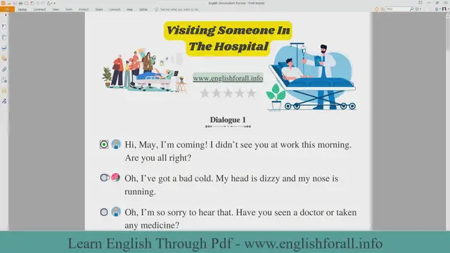 Video thumbnail for English Conversation Practice - Visiting Someone In The Hospital
