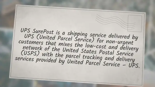 Video thumbnail for UPS Surepost Tracking