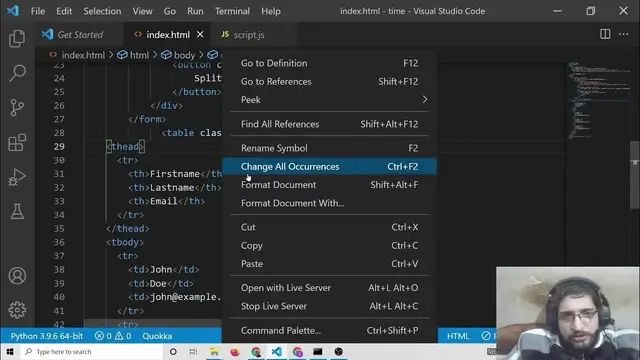 Video thumbnail for Javascript split() Project to Split Strings or Text on Given Separator Character in TextArea