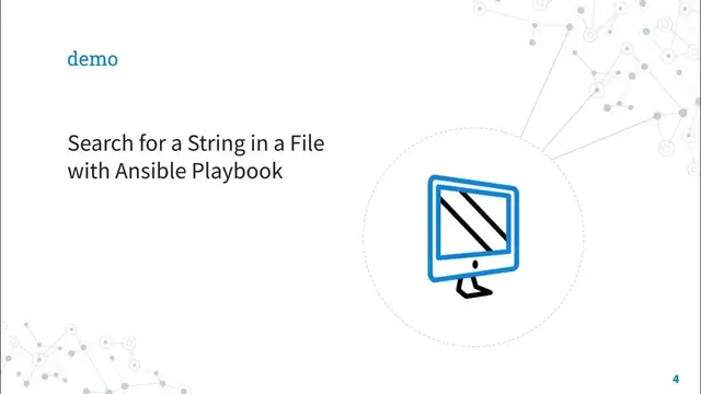 Video thumbnail for Search for a String in a File -Ansible module lineinfile