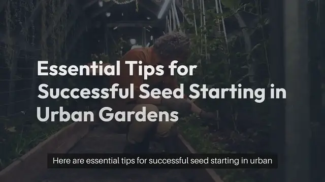 Video thumbnail for Seed Starting for Urban Gardens