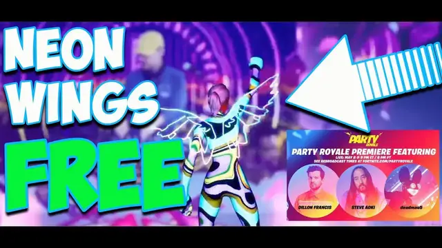 Video thumbnail for Fortnite Party Royale - Neon Wings FREE!