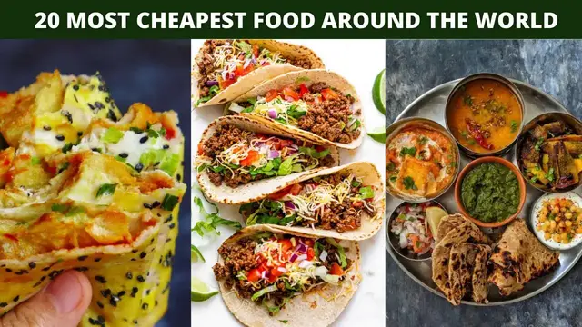 Video thumbnail for 20 Cheapest Food around the World | Tacos, Katsu Wrap, Jian Bing, Pizza, and more