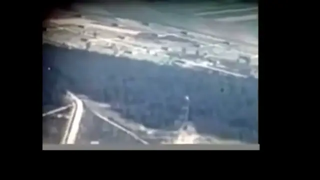 Video thumbnail for US fighter strafing runs on German targets during WWII