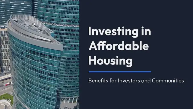 Video thumbnail for Investing in Affordable Housing Projects in the US