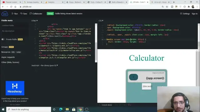 Video thumbnail for Build a Material Angular Arithmetic Calculator Web App Using Materialize CSS Framework in Javascript