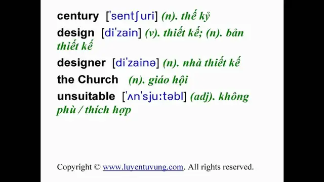 Video thumbnail for Learn English Vocabulary - Grade 8 - Unit 13 - Lesson 03